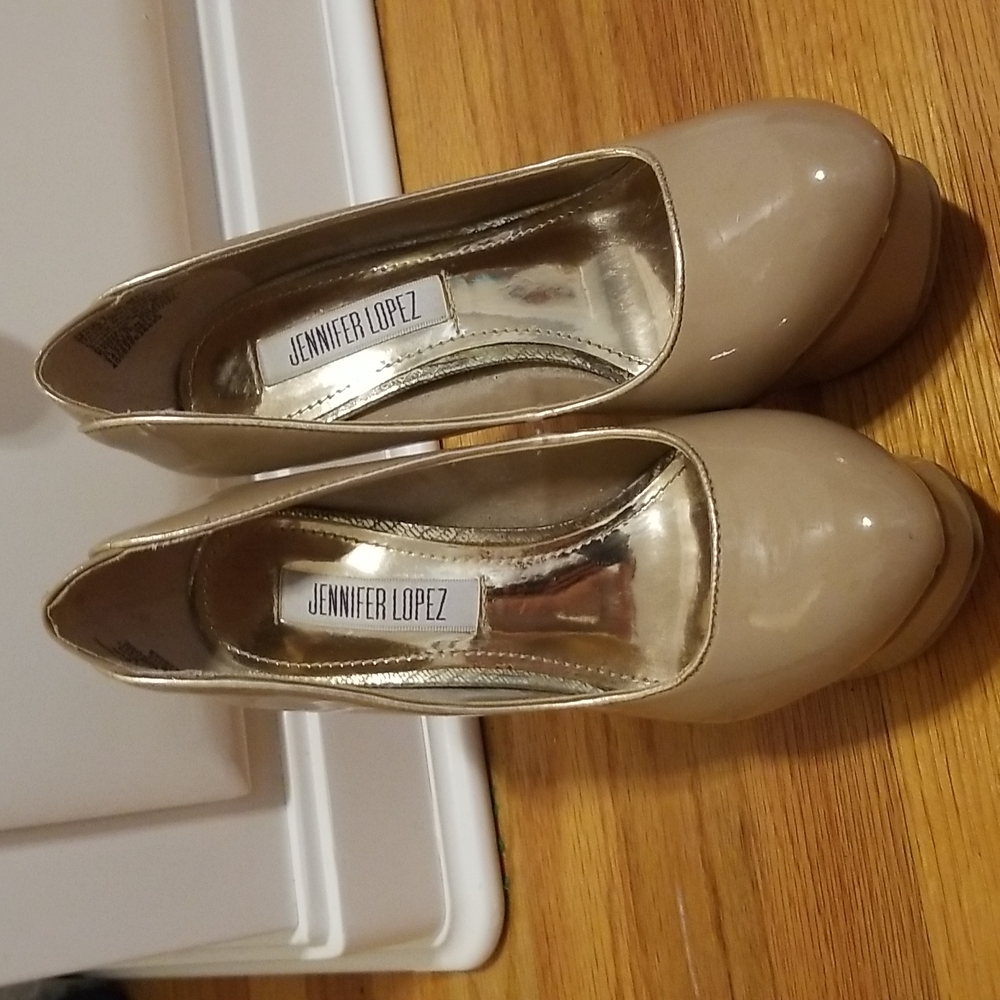 JLo platform heels.